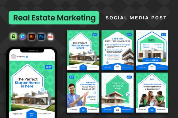 Download Real Estate Marketing - Social Media - Social Collection