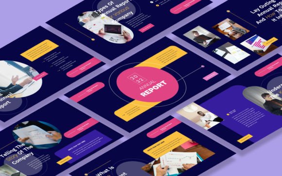 Download Annual Report Google Slides Template - Slide Collection