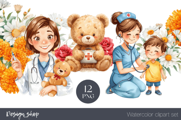 Download Medicine Watercolor Set Clipart - Medicine Collection