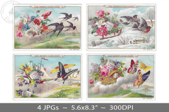 Download Vintage Advert Card Illustration - Illustration Collection