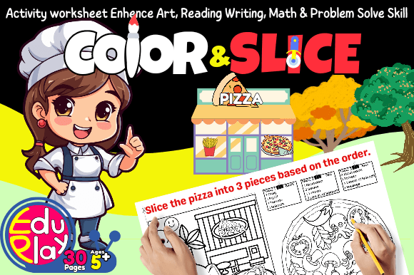 Download Color &amp; Slide Pizza Activity for Kids 5+ - Slide Collection
