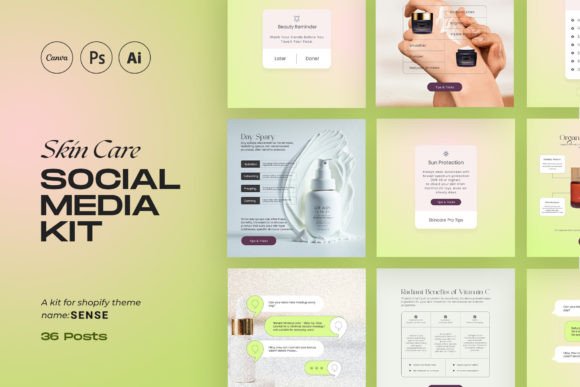 Download Social Media Kit for Sense Shopify Theme - Social Collection