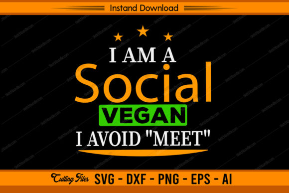 Download I AM a Social Vegan I Avoid Meet - Social Collection