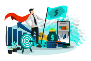 Download Illustration of Entrepreneur and Finance - Illustration Collection