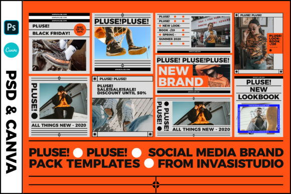 Download PLUSE!-SOCIAL MEDIA BRAND TEMPLATES - Social Collection