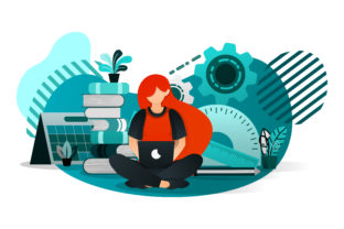 Download Illustration of Student Learning - Illustration Collection