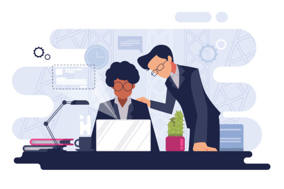 Download Corporate Office Working Illustration - Illustration Collection