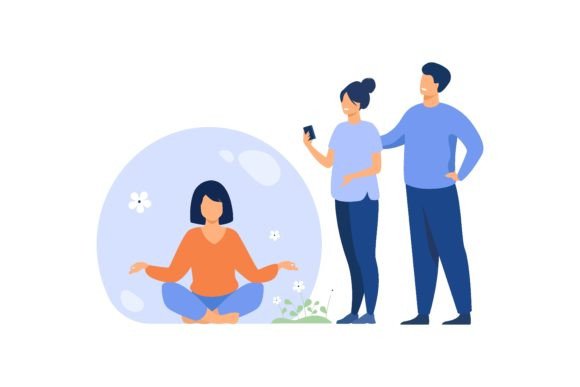 Download Person Keeping Social Distance and Avoid - Social Collection