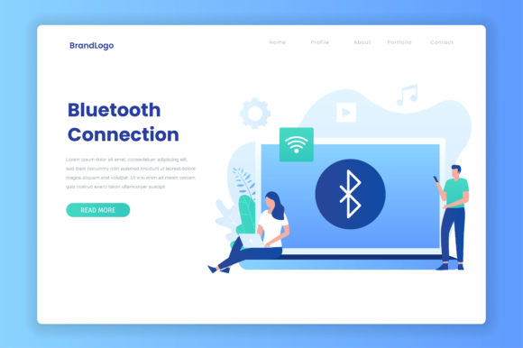 Download Bluetooth Connection Illustration - Illustration Collection