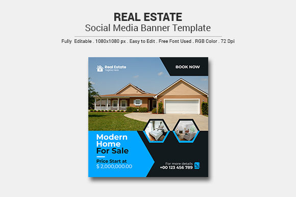 Download Real Estate Marketing Social Banner - Social Collection