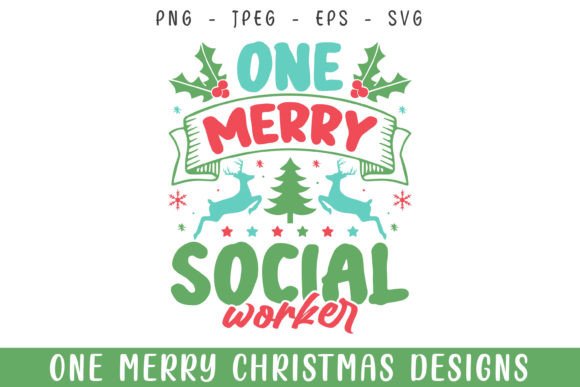 Download One Merry Social Worker Christmas Svg - Social Collection
