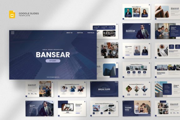 Download Annual Report Google Slides Template - Slide Collection