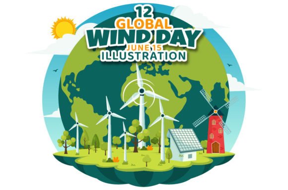 Download 12 Global Wind Day Illustration - Illustration Collection
