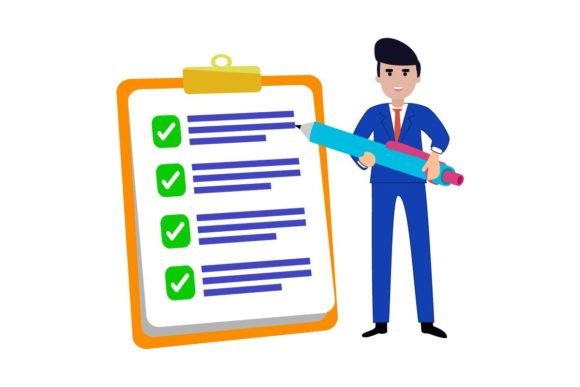 Download Businessman Fill out Form Illustration - Illustration Collection