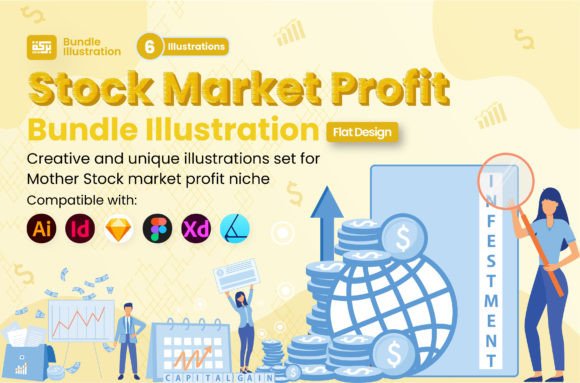 Download Illustration of Stock Market Profit - Illustration Collection