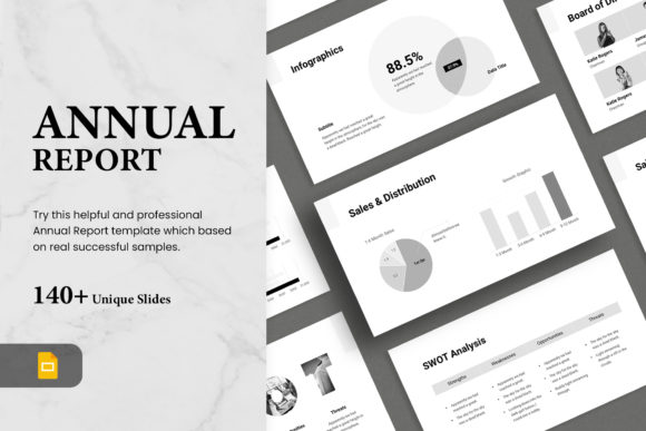 Download Annual Report -  Google Slides Template - Slide Collection